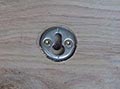 Oak beam pre-installed keyhole fixings